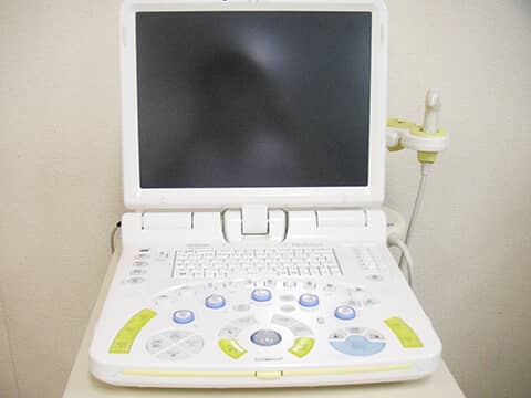 超音波画像観察装置を使用した検査